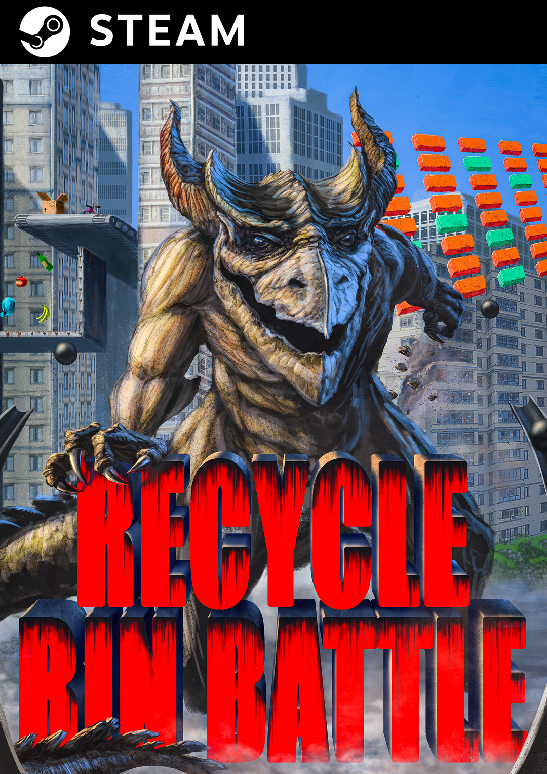 Recycle Bin Battle Steam Cover