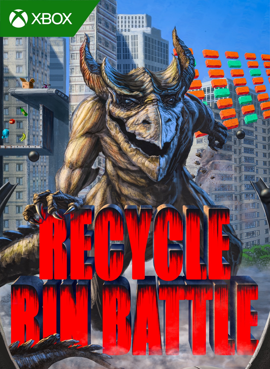Recycle Bin Battle Xbox Cover